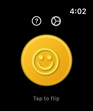 Tap to flip the coin